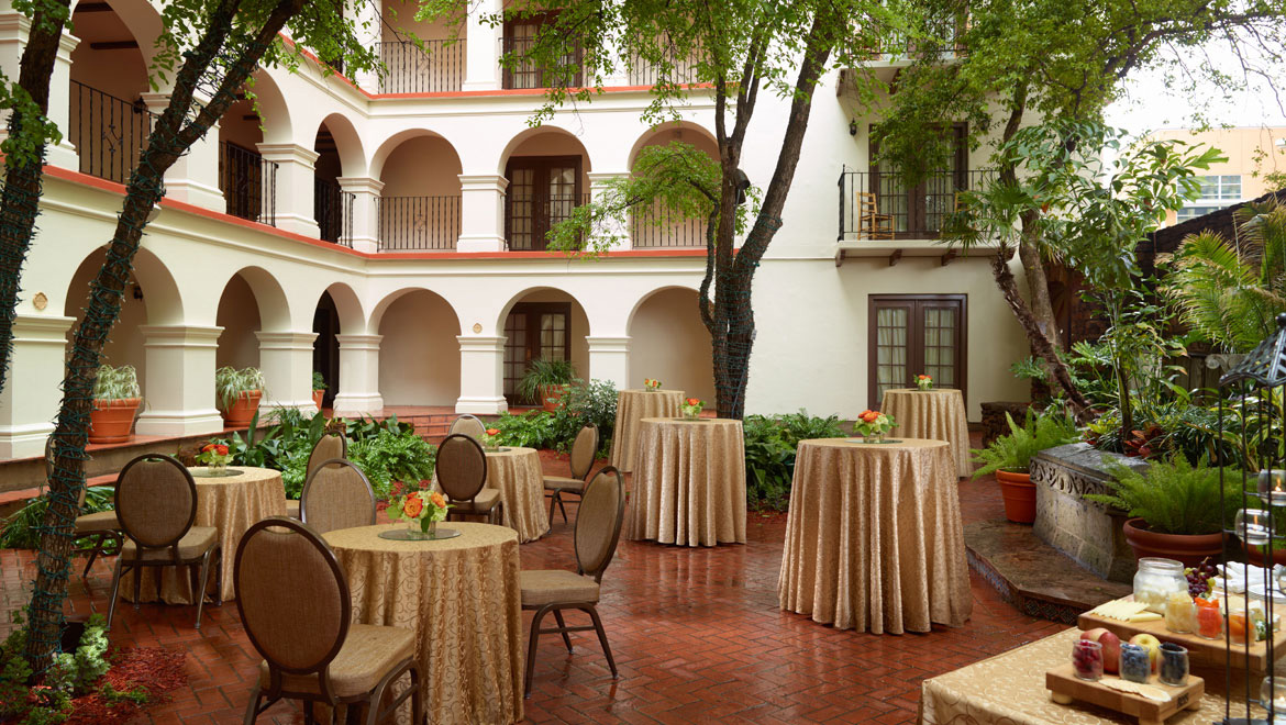 courtyard reception