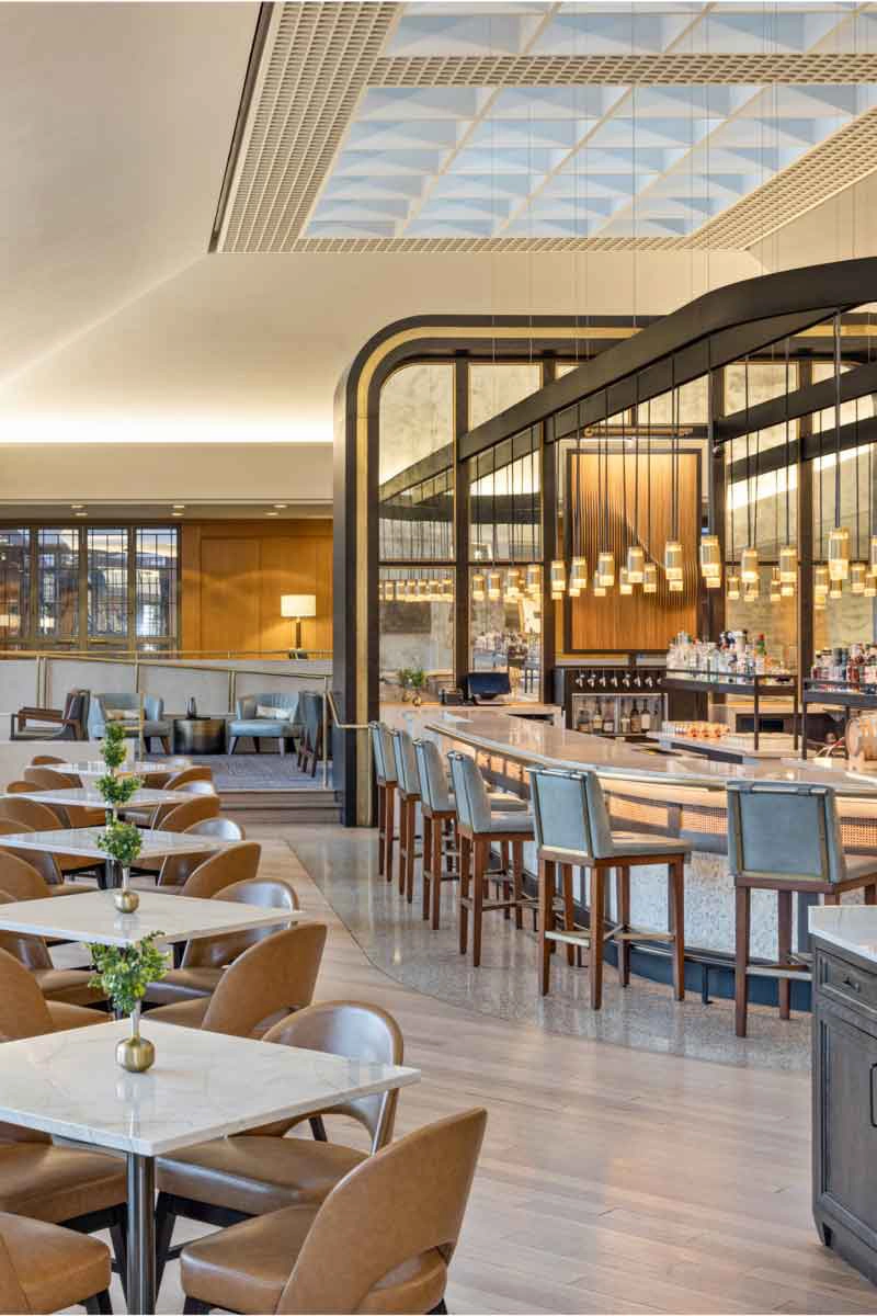 Restaurant dining area.