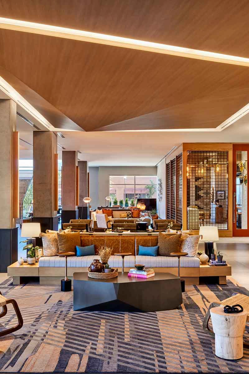 Lobby seating area.