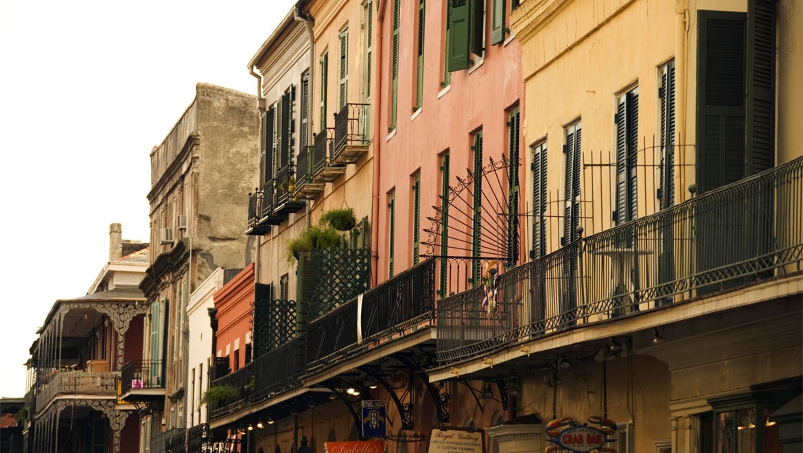 New Orleans balconies