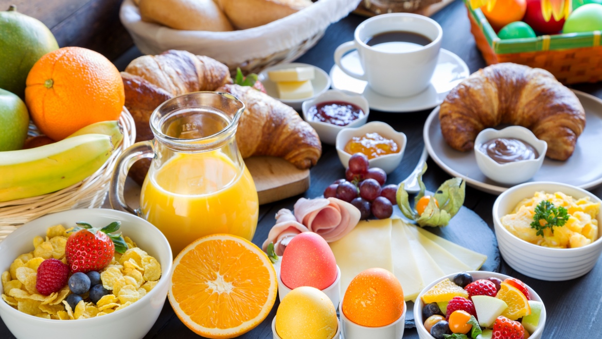 Breakfast food spread