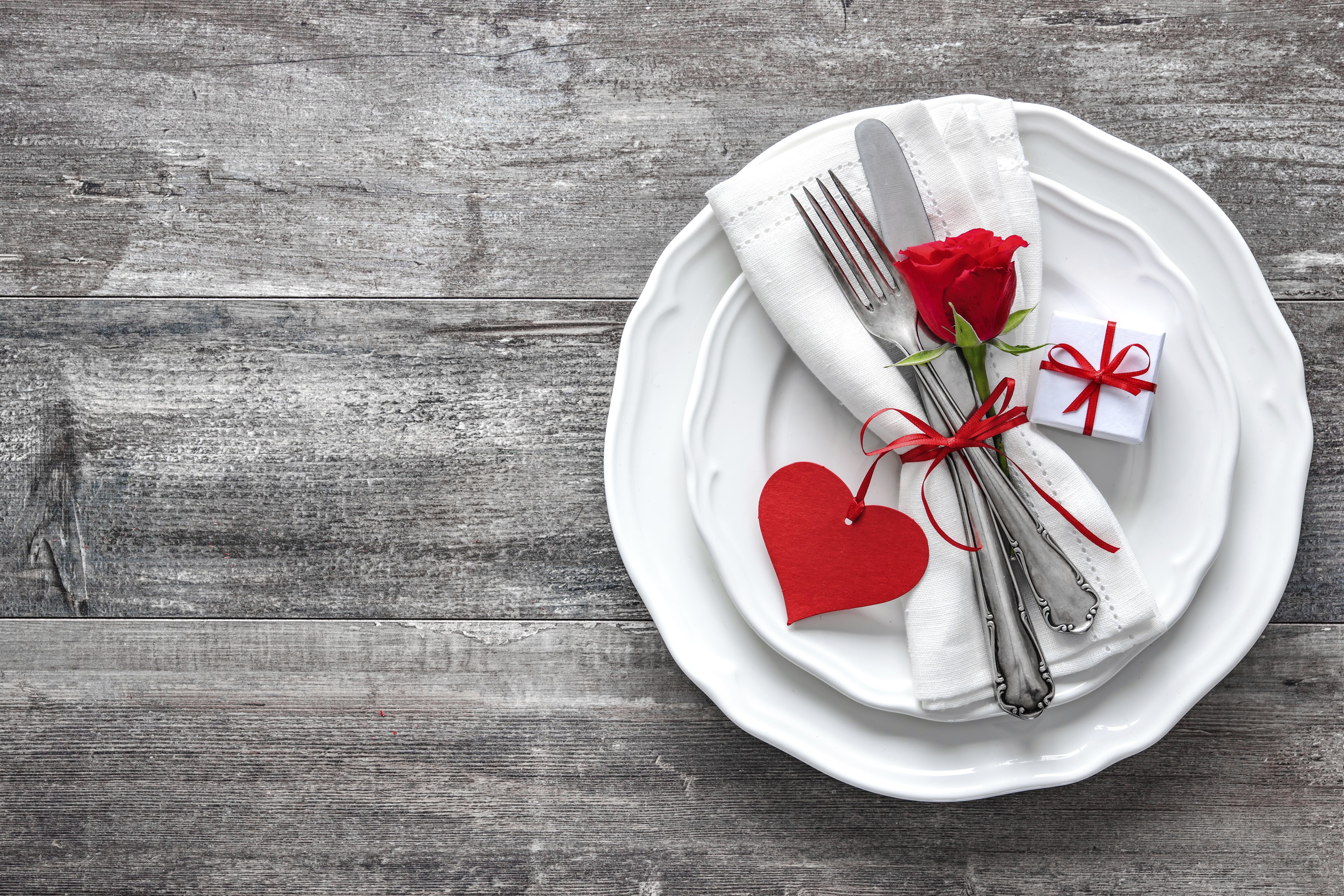 Valentine's Day place setting