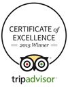 TripAdvisor Certificate of Excellence