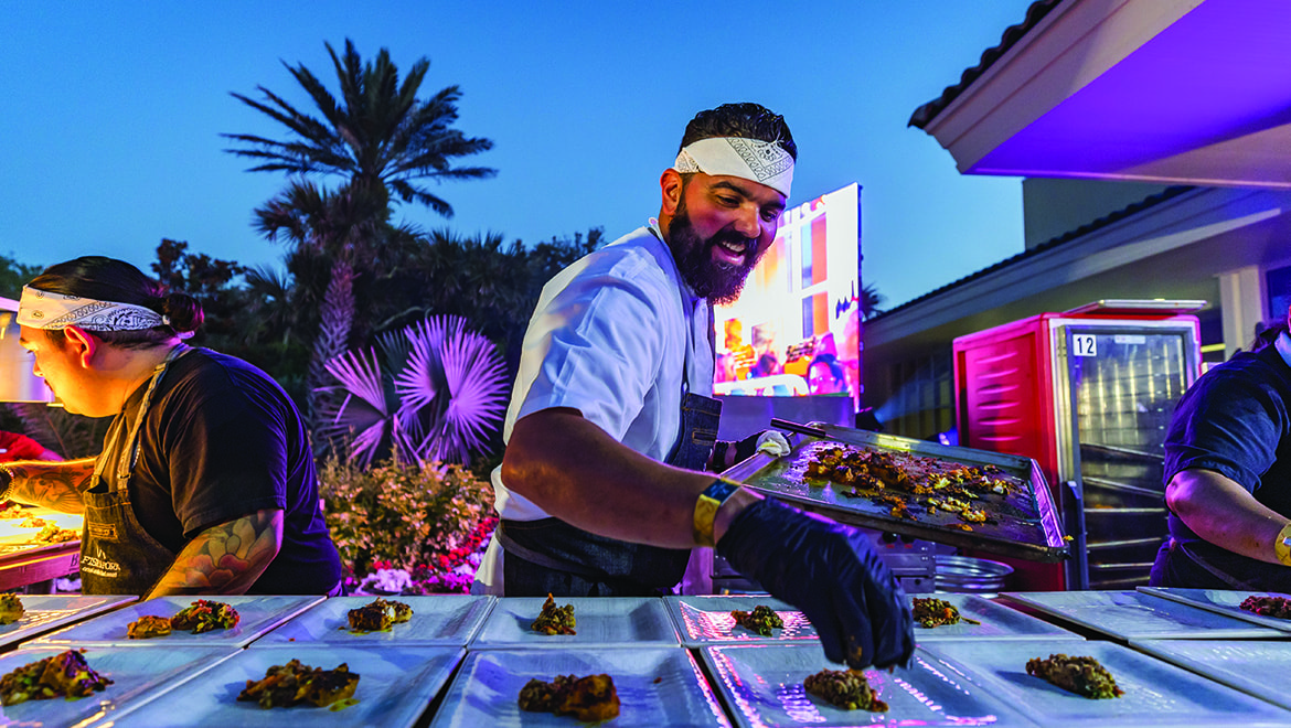 Fish to Fork Chef Omar Plating Main Event