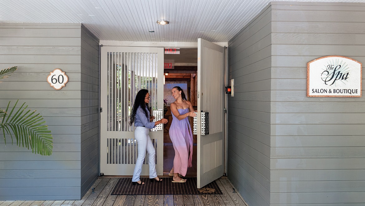Women entering The Spa at  