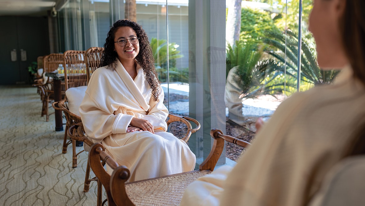 Ladies Relaxing at Spa