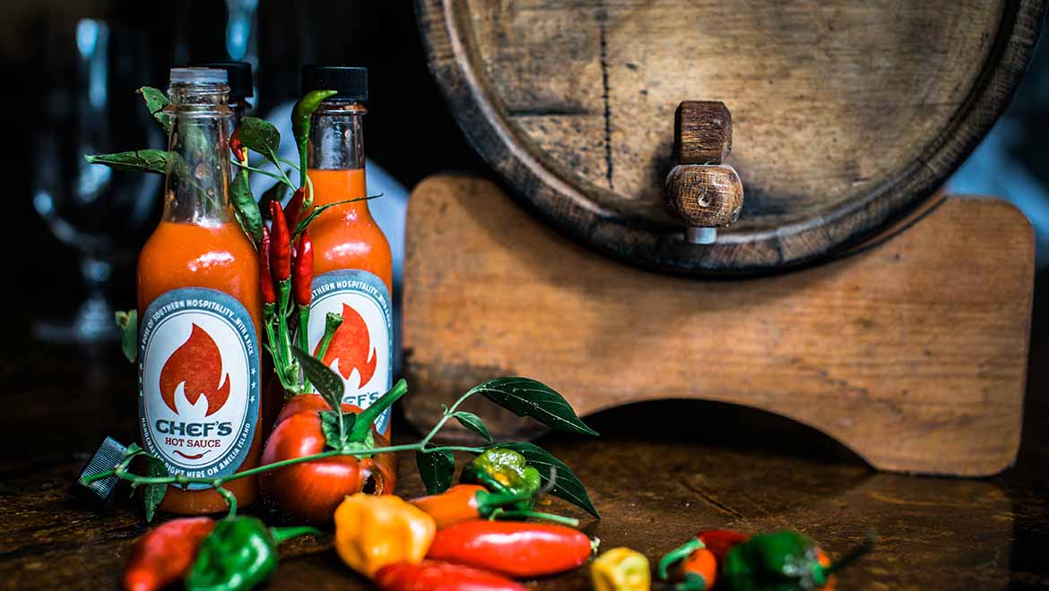 Hot Sauce in Barrel Room