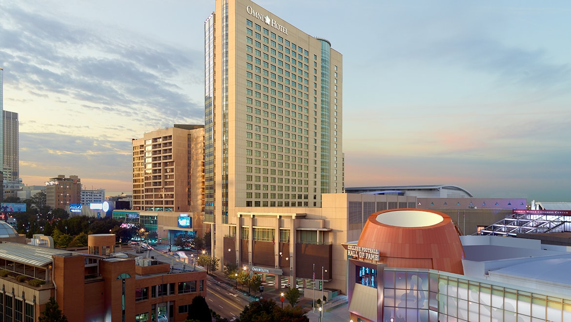 Exterior of hotel