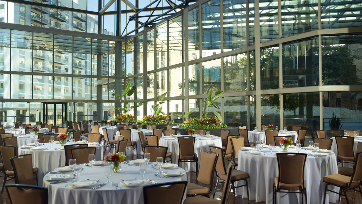 Reception in the Atrium  - Omni Austin Hotel Downtown