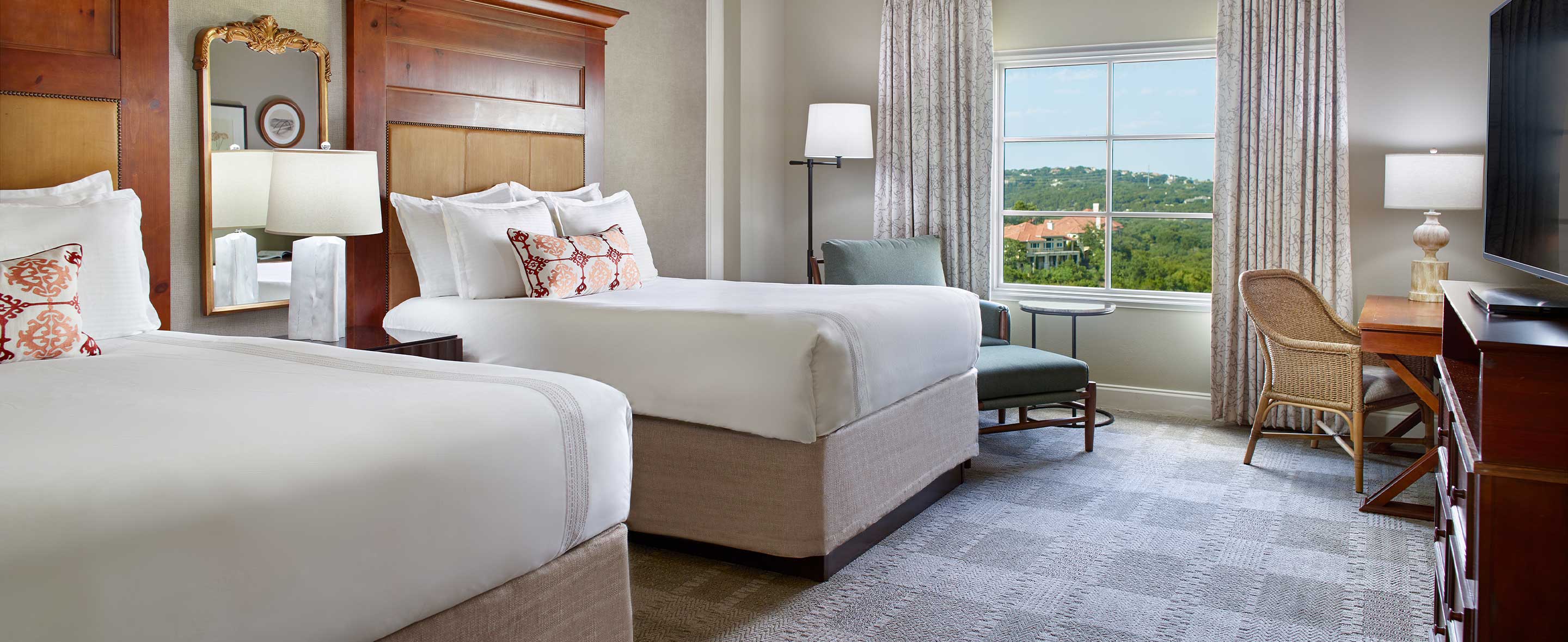 Guest room with two queen beds