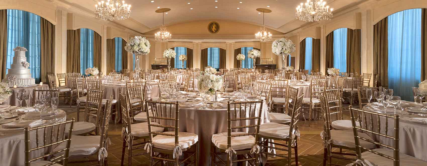 Rooftop Ballroom Wedding Reception