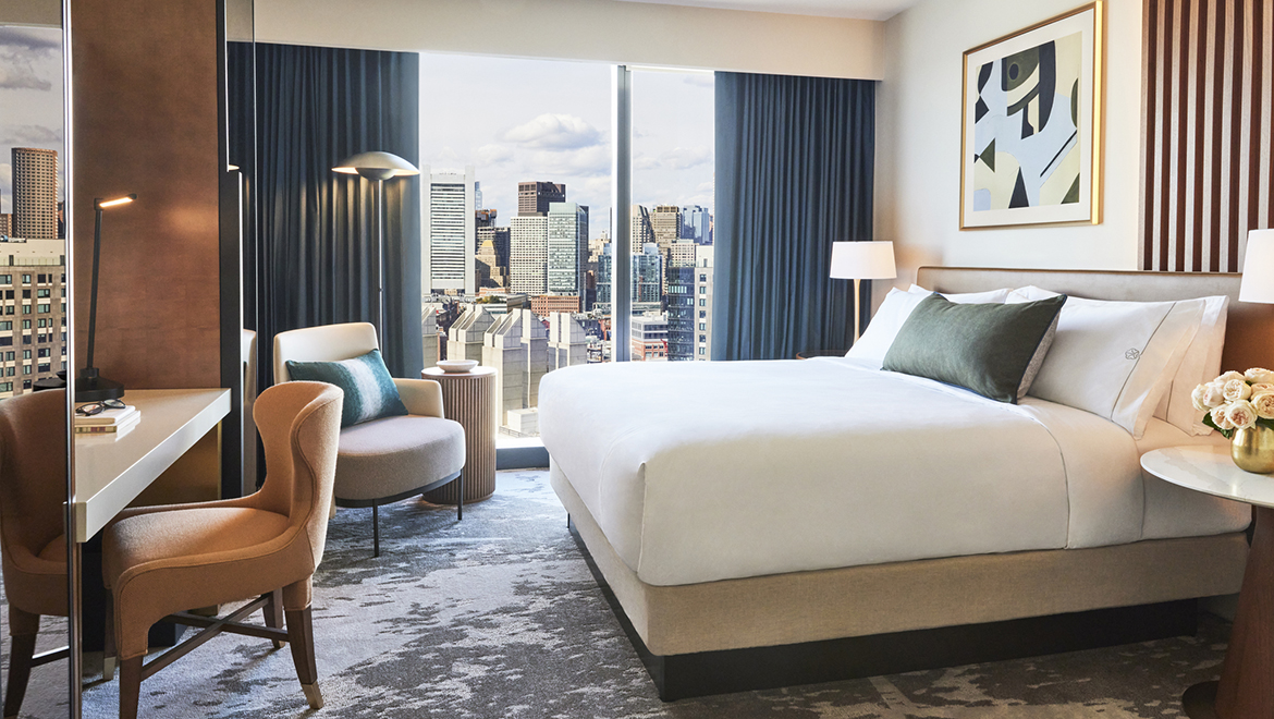 King room with view.