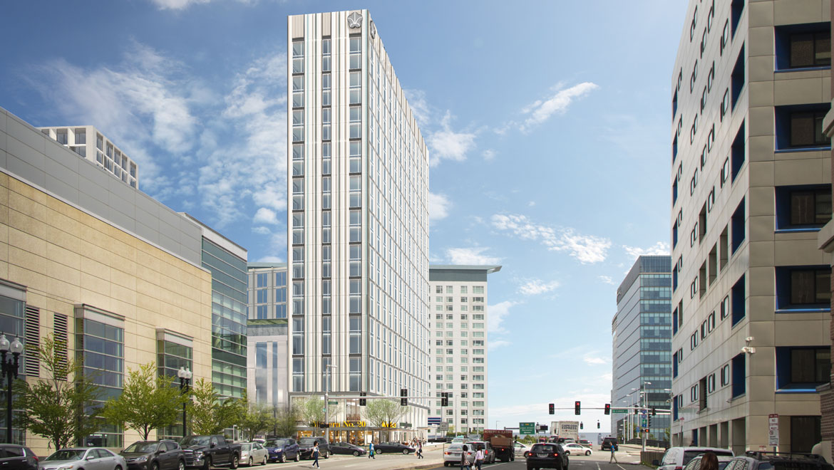 Boston Seaport street view rendering