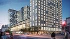 Boston Seaport exterior rendering night