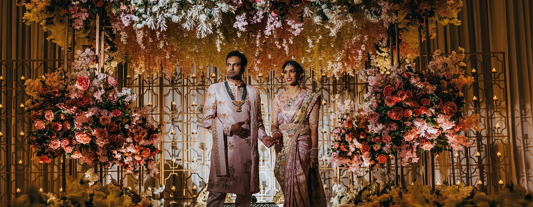 traditional wedding couple