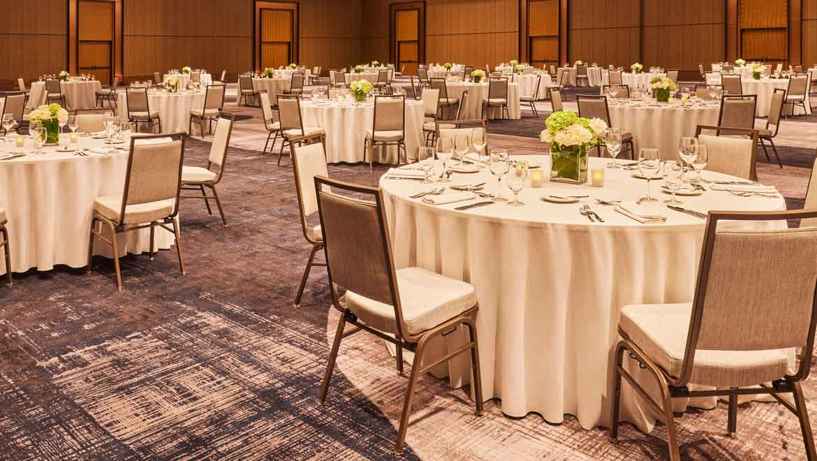 Wedding reception set-up