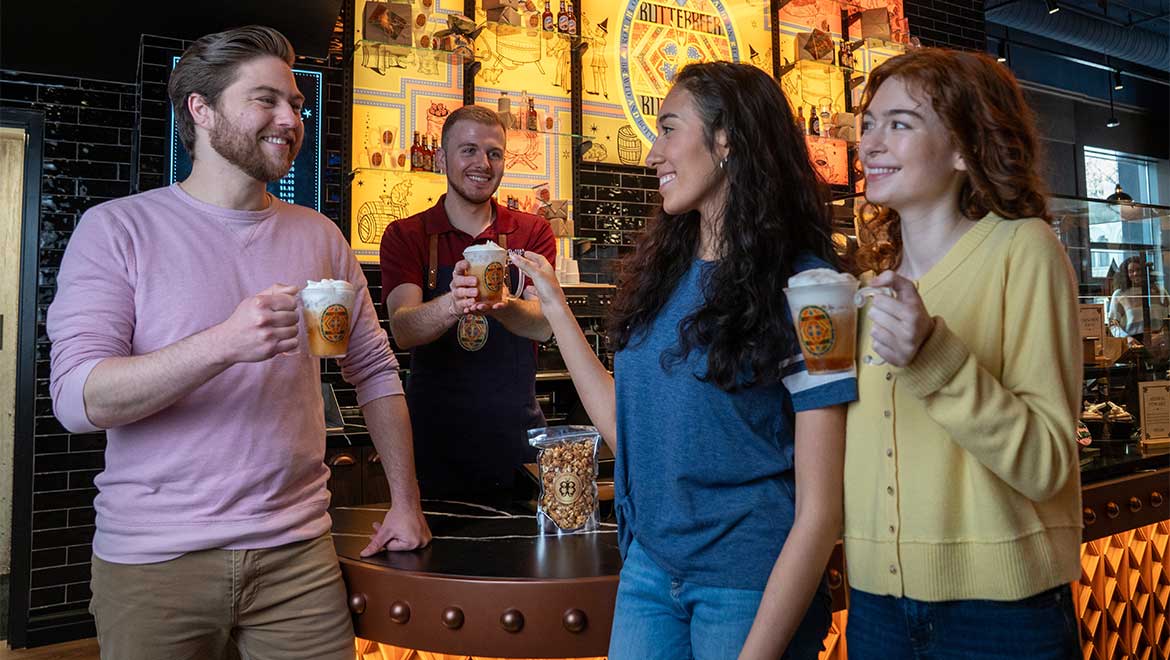 Friends having drinks together