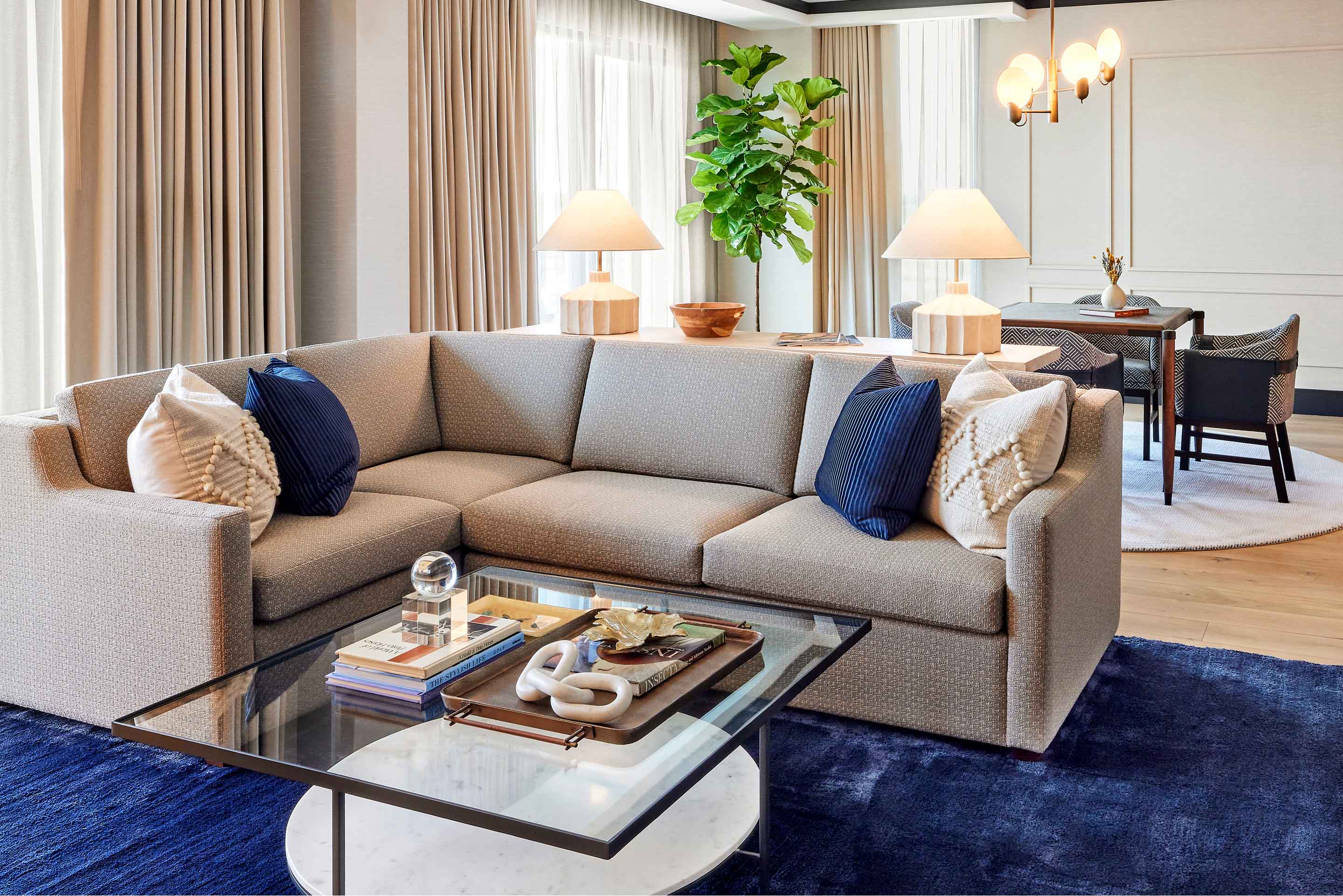 Living room in suite