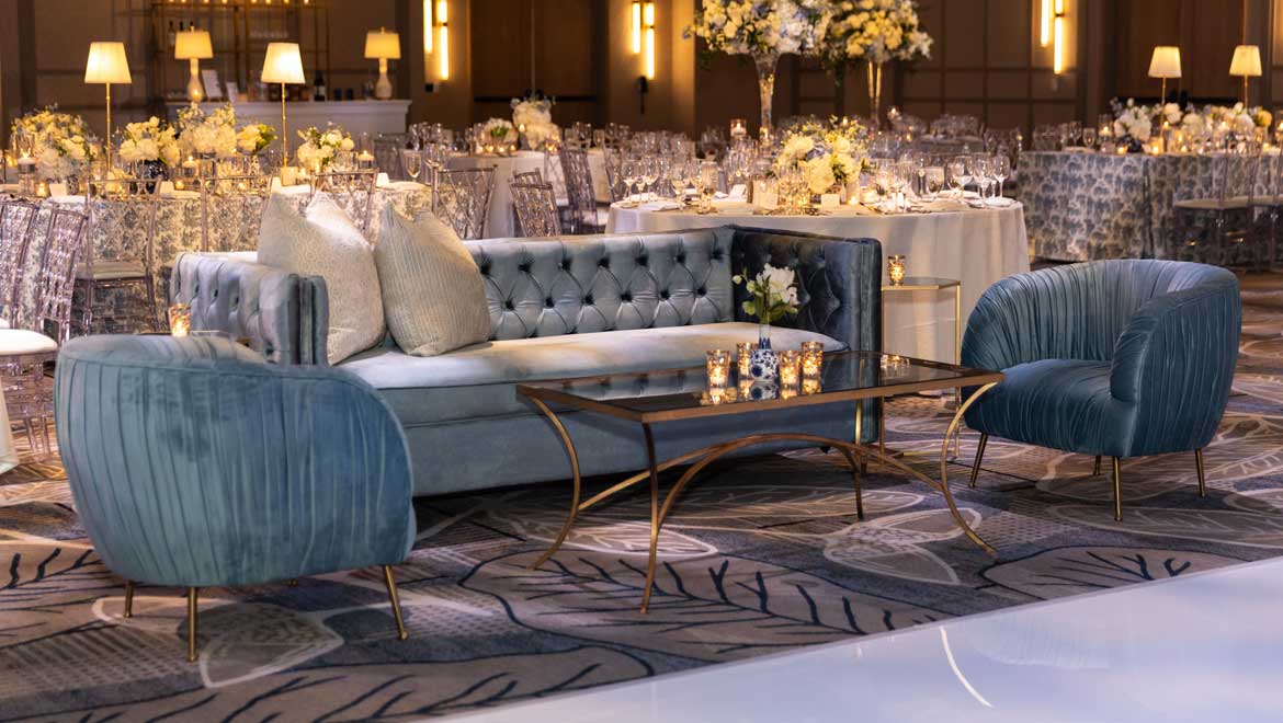 Reception sitting area.