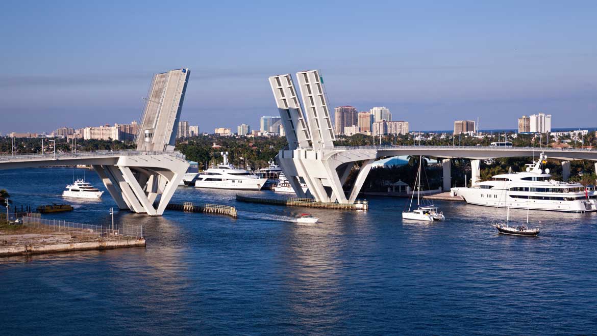 Cruise ships at Port Everglades. 