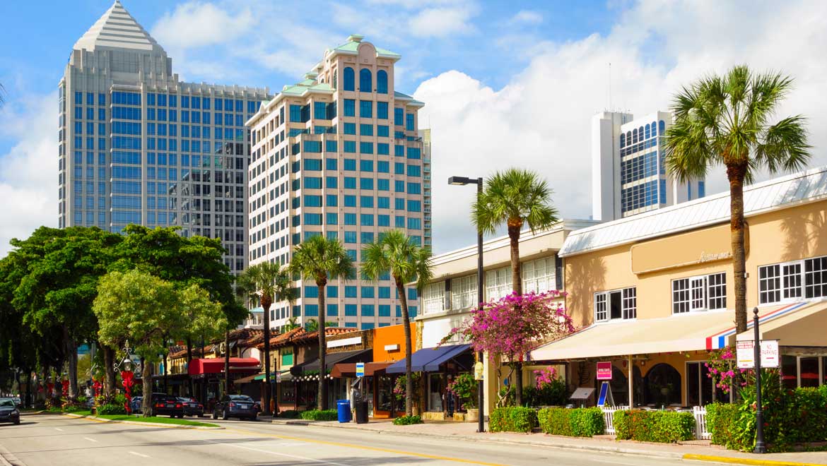 Las Olas Boulevard storefronts.