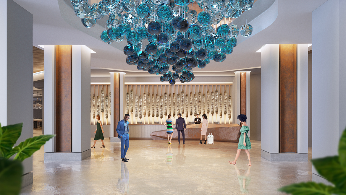 Rendering of lobby