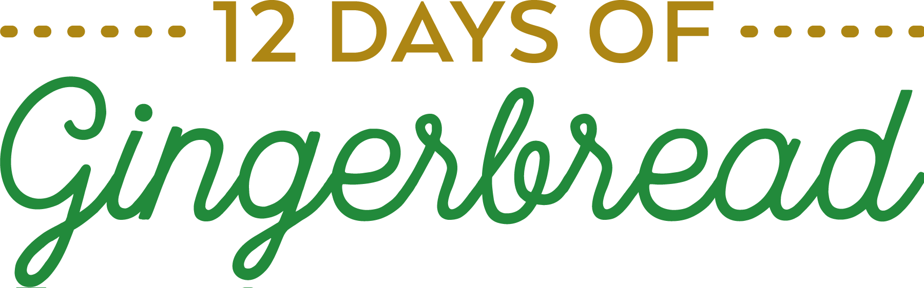 12 Days of Gingerbread graphic