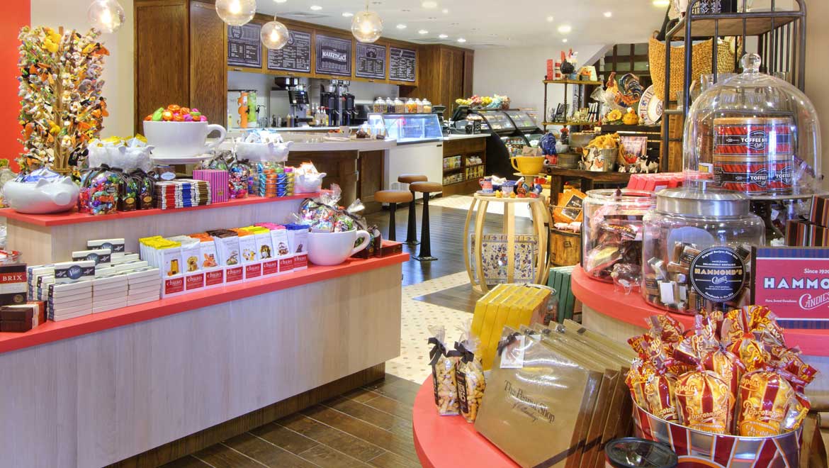 Interior of retail store.