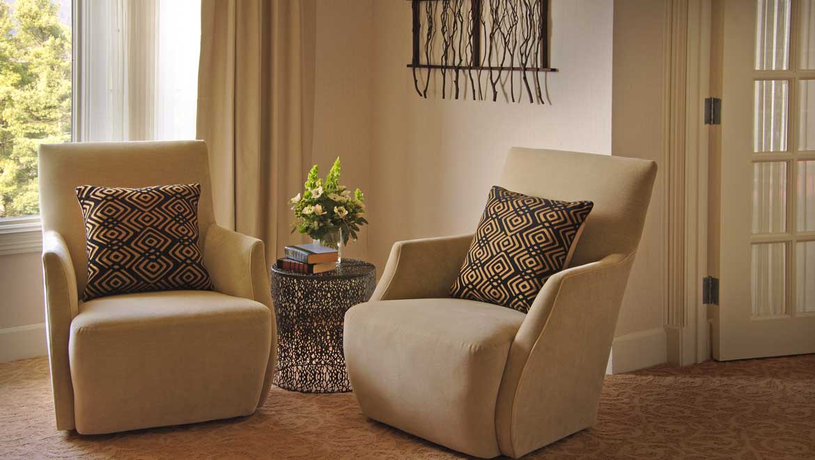 Sitting area.