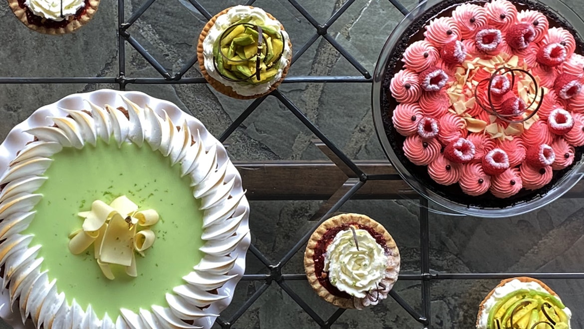 Variety of pies