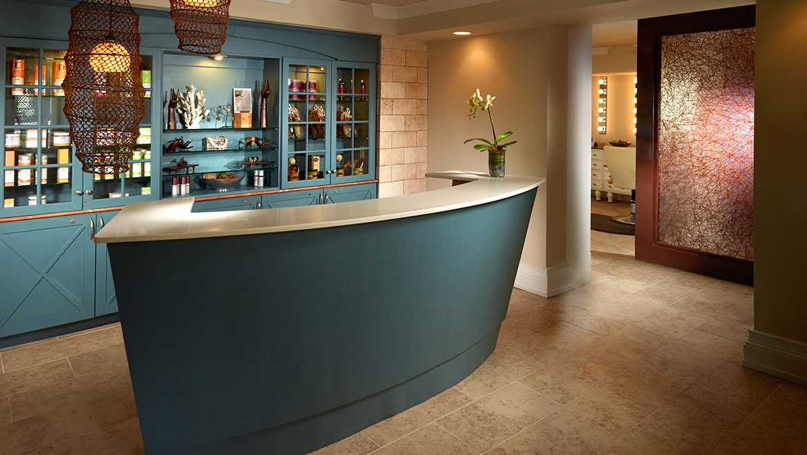 Ocean Tides Spa Reception Desk