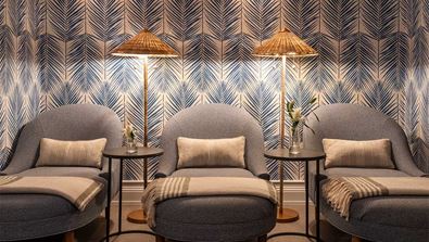 Beautiful lounge room at Hilton Head spa. 