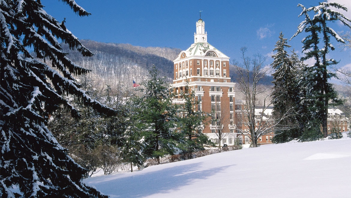 Homestead Resort in the winter 