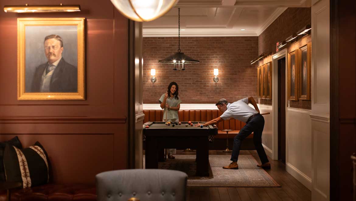 People playing pool.