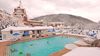Snowing at the Homestead pool