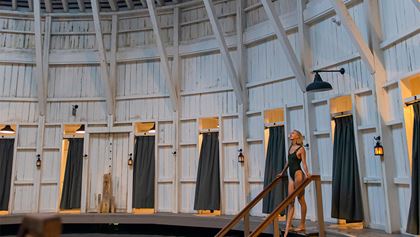 warm springs pool dip