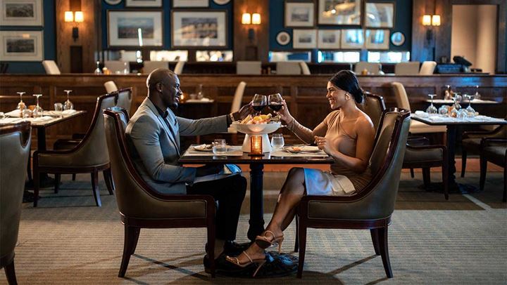 Couple having dinner