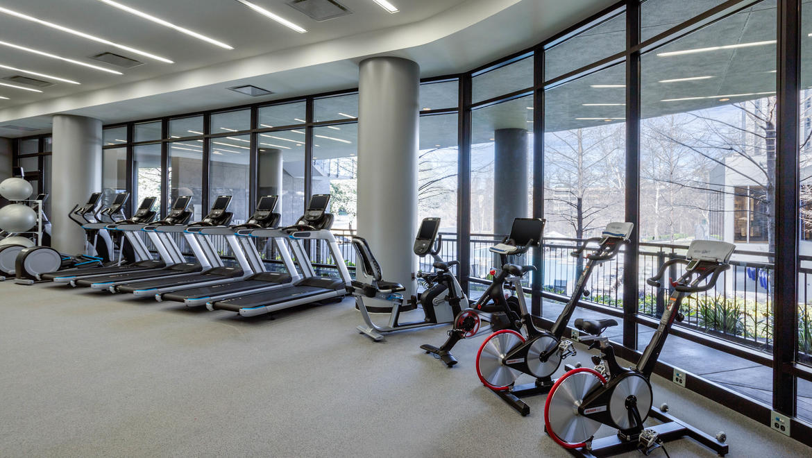 Fitness Center equipment.