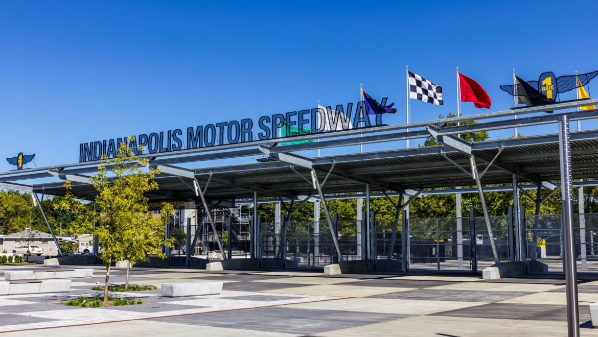 Motor Speedway entrance.