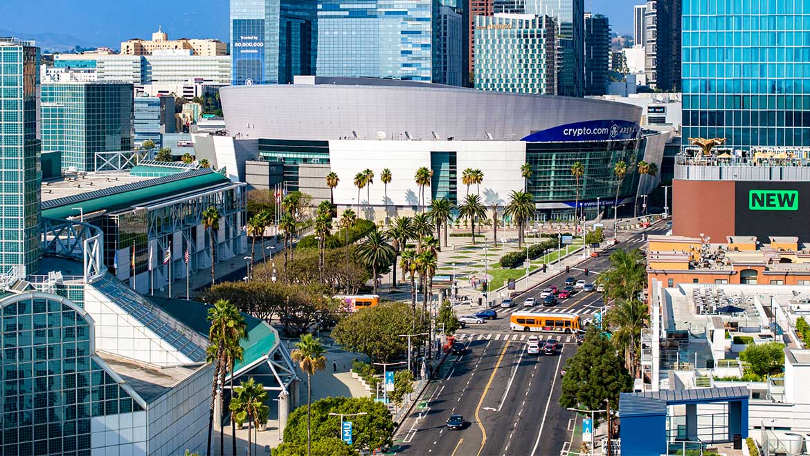 Crypto arena in Los Angeles, CA