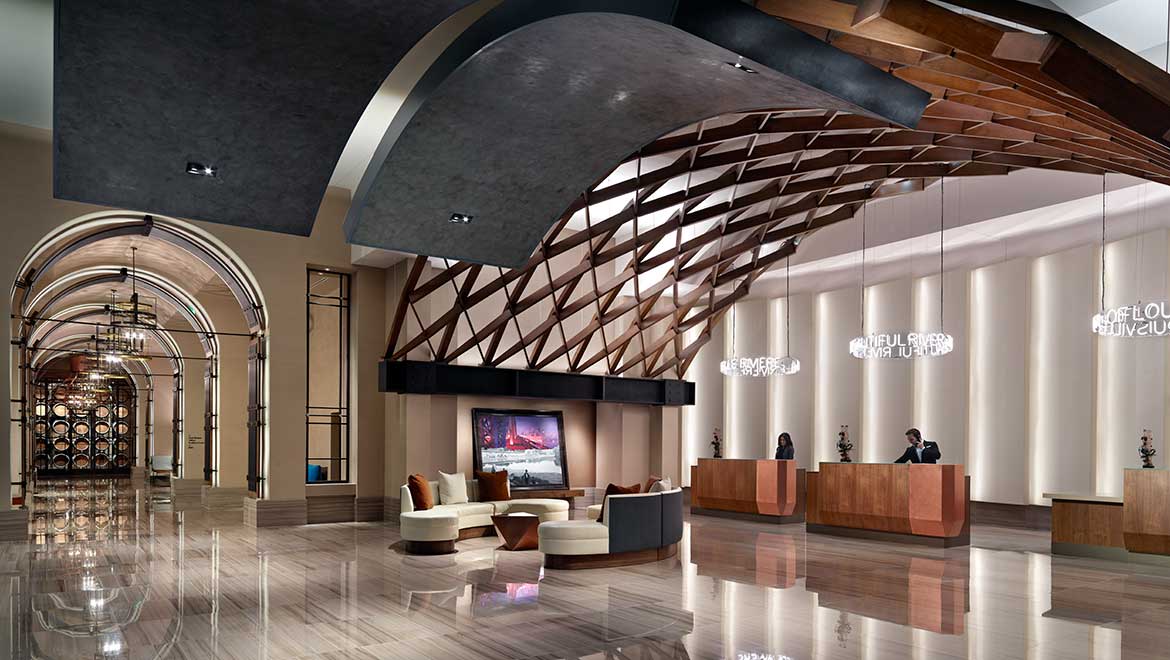 Hotel lobby and reception