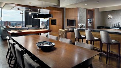Suite dining room.
