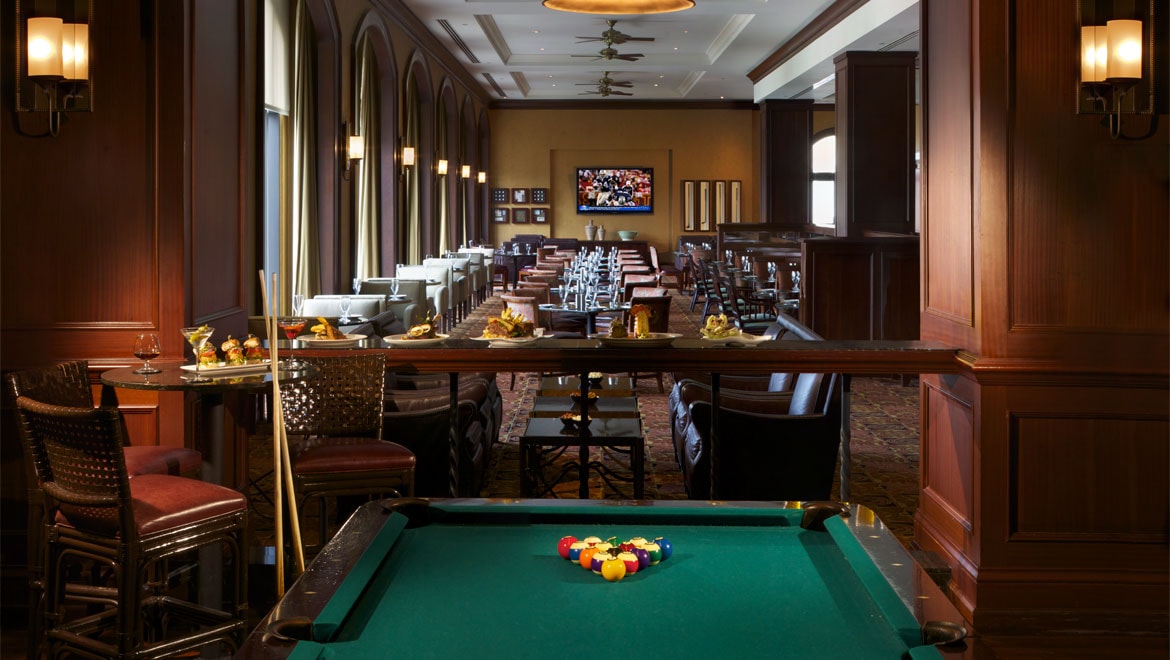 Pool table at David's Club
