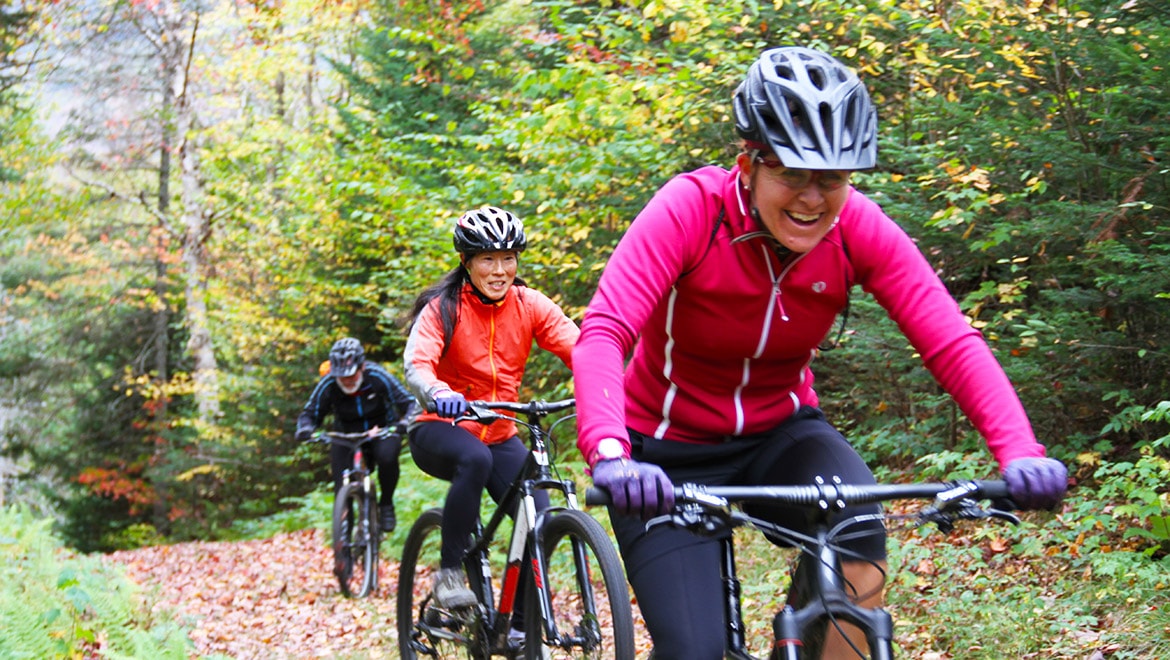 mountain bike at Bretton Woods