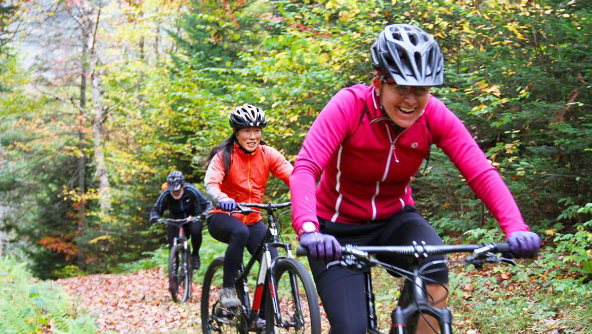 mountain bike at Bretton Woods