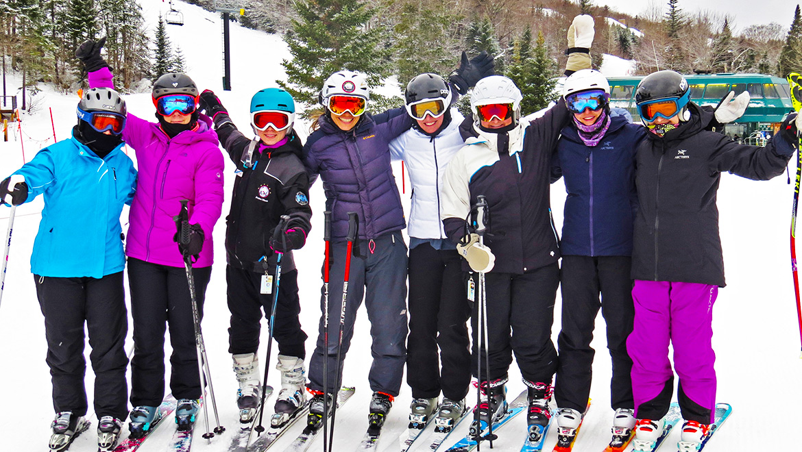 Group of skiers