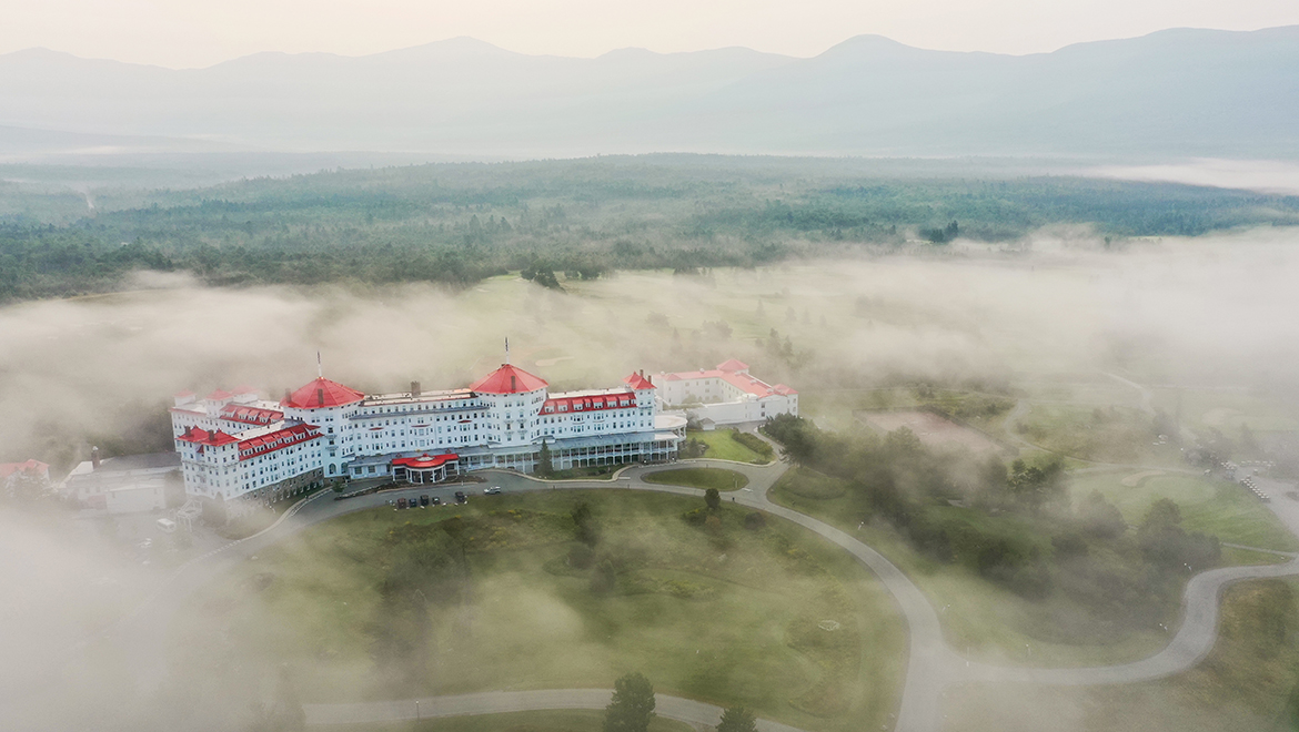 foggy exterior hotel 