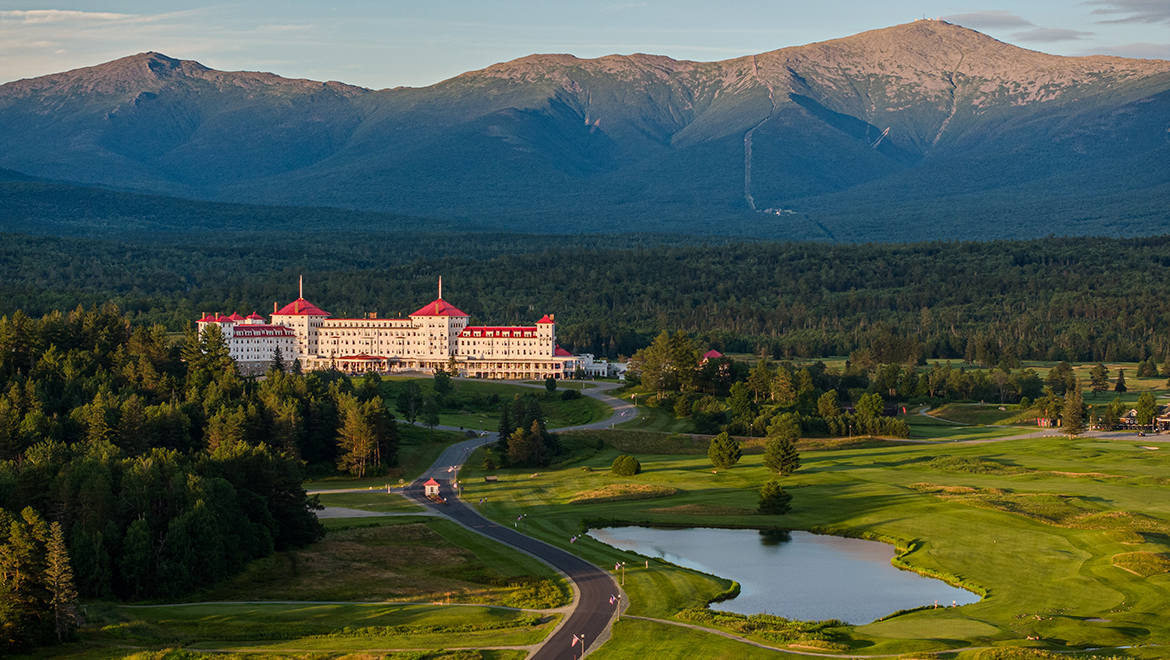 Aerial view of the resort
