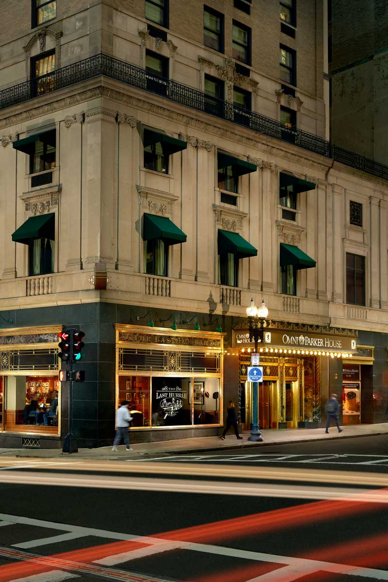 Hotel exterior entrance