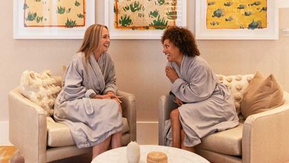 Women relaxing at the spa